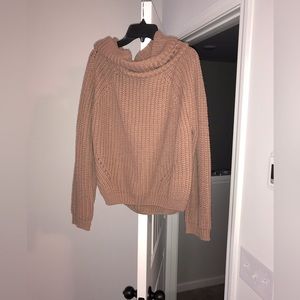 Tan Cowl neck sweater
